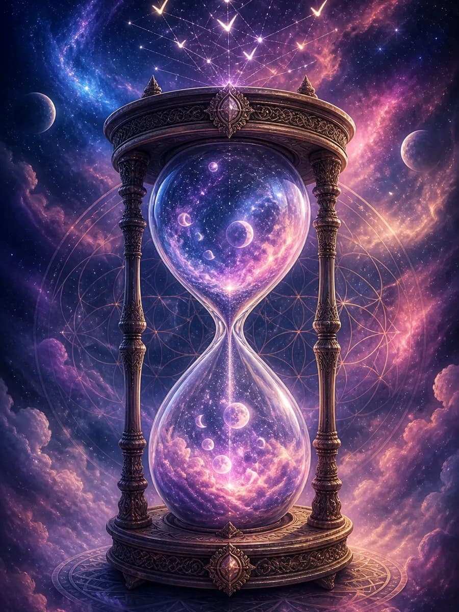 Dream tracker art with lunar calendar and constellation checkmarks