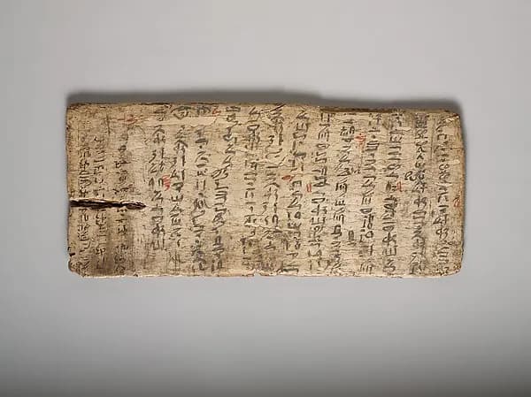 Writing board, ca. 1981–1802 B.C., The Metropolitan Museum of Art