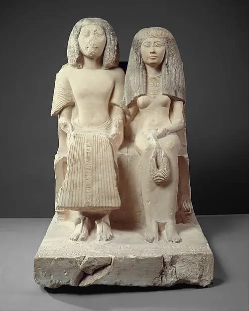Yuny and His Wife Renenutet, ca. 1299–1290 BCE, The Metropolitan Museum of Art