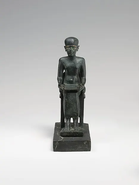 Statue of Seated Imhotep, 332–30 BCE, The Metropolitan Museum of Art